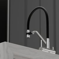 Товар: Смеситель для кухни Sancos Dora Хром Черный арт-SC4003CH - фото 6 Смеситель для кухни Sancos Dora Хром Черный арт-SC4003CH — фото 6, Смесители для кухни