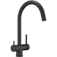 Смеситель для кухни Milacio Ultra / Total Black / нержавеющая сталь / однорычажный / матовый / с возможностью подключения фильтра. арт-MCU.554.TB — фото 1, Смесители для кухни