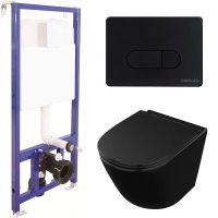 Комплект унитаза Owl 1975 Vind Cirkel-H OWLT190305 с инсталляцией Berges Wasserhaus Novum D5 040235  арт-OWLT190305+040235 — фото 1, Комплекты унитаз + инсталляция