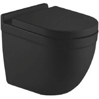 Товар: Унитаз CeramaLux подвесной Черный матовый с сиденьем Микролифт арт-2198MB - фото 1 Унитаз CeramaLux подвесной Черный матовый с сиденьем Микролифт арт-2198MB — фото 1, Подвесные унитазы