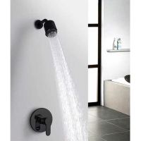 Душевая система ALMAes Bartin Черная матовая арт-TVZ-0895 — фото 4, Встраиваемые душевые комплекты