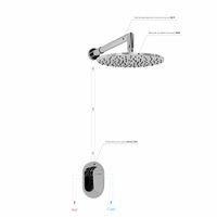 Товар: Встраиваемый комплект для душа с верхней душевой насадкой арт-A12030 - фото 3 Встраиваемый комплект для душа с верхней душевой насадкой арт-A12030 — фото 3, Встраиваемые душевые комплекты