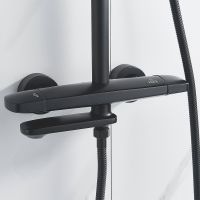 Товар: Душевая система Rose R39H Черная матовая арт-R3936H - фото 2 Душевая система Rose R39H Черная матовая арт-R3936H — фото 2, Душевые стойки