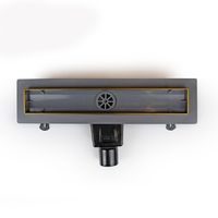 Душевой лоток Drain Leo-30-60 прямой 600 Золото браш Ø 50 мм на ножках, сифон арт-60213060-06 — фото 6, Душевые лотки