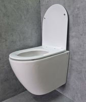 Товар: Унитаз CeramaLux подвесной Белый глянцевый с сиденьем Микролифт арт-TR2196 - фото 2 Унитаз CeramaLux подвесной Белый глянцевый с сиденьем Микролифт арт-TR2196 — фото 2, Подвесные унитазы