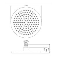 Товар: Верхний душ Caprigo Parts Хром арт-99-503-crm - фото 2 Верхний душ Caprigo Parts Хром арт-99-503-crm — фото 2, Верхние души
