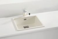 Мойка для кухни ALVEUS QUADRIX 50 GRANITAL+ ARCTIC-G11M 560X460X200 с сифоном 1133398, арт-1128394.0 — фото 2, Кухонные мойки