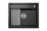 Granula-KS- (чёрный металлик), кухонная мойка, кварц арт-6003, ШВАРЦ — фото 1, Кухонные мойки