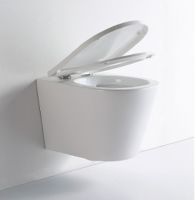 Унитаз CeramaLux подвесной Белый с сиденьем Микролифт арт-NS-5178 — фото 9, Подвесные унитазы