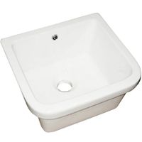 Хозяйственная раковина Hatria Complements 42 YN02 Белая арт-YN0201 — фото 1, Раковины встраиваемые сверху