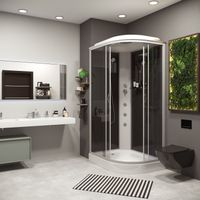 Душевая кабина Niagara Classic NG-3512-14LG (120х80х215) низкий поддон(13см),стекло тонированное,3 м арт-35121433LG — фото 1, Душевые кабины