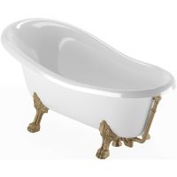 Ванна из искусственного камня Veragio Gialetta 170x80 ножки Бронза арт-26928 — фото 1, Ванны из искусственного камня