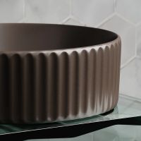 Раковина-чаша Ceramicanova Element 36 Темно-коричневая матовая арт-CN6057MDB — фото 11, Раковины накладные