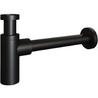 Сифон для раковины CeramaLux Черный матовый арт-С-058MB — фото 1, Сифоны для раковины