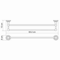 Isar K- Держатель полотенец двойной арт-7340 — фото 6, Полотенцедержатели