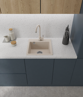 GRANFEST Мойка URBAN 245 1-чаша 450*490мм белый арт.GF-UR- арт-245 белый — фото 3, Кухонные мойки