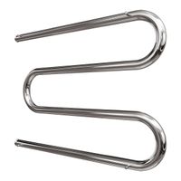 Водяной полотенцесушитель Point М-образный 600x500 с полкой Хром арт-PN38665P — фото 4, Водяные полотенцесушители