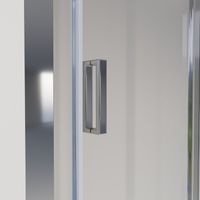 Дверь в нишу Niagara Eco (90х190) хром,стекло прозрачное,1 место арт-NG-631-9A — фото 3, Раздвижные душевые двери