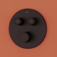 Душевая система Sancos Link с термостатом Черная матовая арт-SC3005MB — фото 5, Встраиваемые душевые комплекты