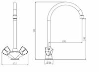 Товар: Смеситель для кухни ESKO Moscow Хром арт-MS 06 - фото 5 Смеситель для кухни ESKO Moscow Хром арт-MS 06 — фото 5, Смесители для кухни