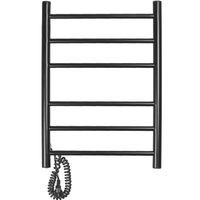 Электрический полотенцесушитель Domoterm Аврора DMT 109-6 40x60 EKL Черный матовый арт-DMT109-640x60ЧРНEKL — фото 1, Электрические полотенцесушители
