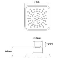 Товар: Верхний душ Melodia della vita Хром арт-MKP27008C - фото 3 Верхний душ Melodia della vita Хром арт-MKP27008C — фото 3, Верхние души
