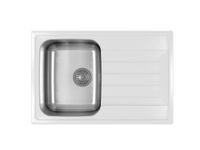 Dr.Gans Мойка "Дуэт" 760, белый СМс арт-26.120.B0760.401 — фото 1, Кухонные мойки