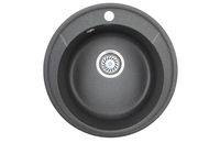 Granula-, кухонная мойка, СтандАРТ кварц арт-4802, ГРАФИТ — фото 1, Кухонные мойки