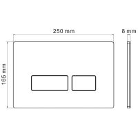Клавиша смыва Iberica Blanca Esti-R Хром матовый арт-IB.B021.004.000 — фото 2, Кнопки смыва