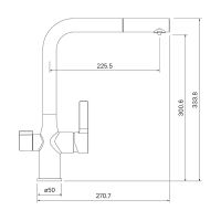 Смеситель для кухни Iddis Pure Хром арт-PURSBFLi05 — фото 2, Смесители для кухни