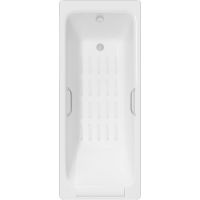 Чугунная ванна Delice Palomba 170x70 с отверстиями под ручки с антискользящим покрытие арт-DLR230620R-AS — фото 1, Чугунные ванны