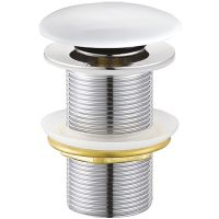 Донный клапан Creavit click-clack Белый арт-SF032-B — фото 1, Донные клапаны