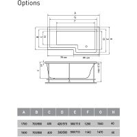 Акриловая ванна Vayer Options 165x85 R без гидромассажа арт-Гл000023295 — фото 2, Акриловые ванны
