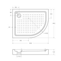 Товар: Акриловый поддон CEZARES арт-TRAY-A-RH-100/80-550-15-W-L - фото 3 Акриловый поддон CEZARES арт-TRAY-A-RH-100/80-550-15-W-L — фото 3, Акриловые душевые поддоны