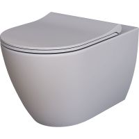 Унитаз Ambassador Queen подвесной Серый матовый без сиденья арт-113T20301R — фото 12, Подвесные унитазы