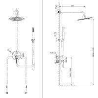 Товар: Душевая система Raiber Graceful Хром арт-RP-005 - фото 3 Душевая система Raiber Graceful Хром арт-RP-005 — фото 3, Встраиваемые душевые комплекты