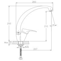 Смеситель для кухни Haiba Хром арт-HB4113-2 — фото 2, Смесители для кухни