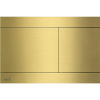 Клавиша смыва Alcaplast Матовое золото арт-FUN-BRASS — фото 1, Кнопки смыва