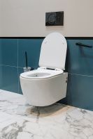 Унитаз Creto Logan L1 подвесной Белый с сиденьем Микролифт арт-1001-001-L1W — фото 5, Подвесные унитазы