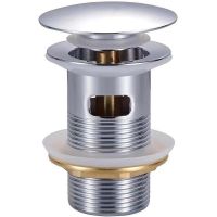 Донный клапан Bond click-clack Хром арт-BV0200 — фото 1, Донные клапаны