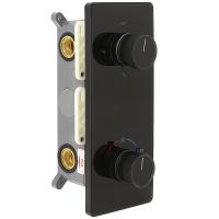 Душевая система ALMAes Tiber с термостатом Черная матовая арт-TVZ-8805 — фото 4, Встраиваемые душевые комплекты