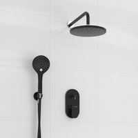 Встраиваемый комплект для душа с верхней душевой насадкой и лейкой арт-A16777 — фото 1, Встраиваемые душевые комплекты