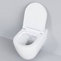 Унитаз Ambassador Queen подвесной Белый глянцевый без сиденья арт-113T20001R — фото 5, Подвесные унитазы