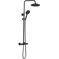 Душевая система Boch Mann Oglio B TS с термостатом Черная арт-BM9649 — фото 1, Душевые стойки