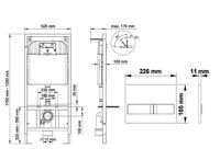 Комплект унитаза CeramaLux B2330В с инсталляцией Berges Novum L5 040215 с сиденьем Микролифт и Черно арт-B2330В+040215 — фото 4, Комплекты унитаз + инсталляция