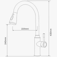 Товар: Смеситель для кухни D-Lin Сатин арт-H155315-T - фото 5 Смеситель для кухни D-Lin Сатин арт-H155315-T — фото 5, Смесители для кухни