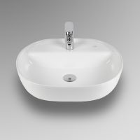 Раковина Bond 50 Белая глянцевая арт-S01-500 — фото 4, Раковины накладные