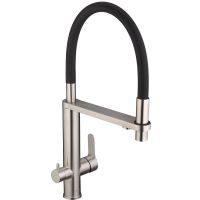 Смеситель для кухни Swedbe Selene Plus Нержавеющая сталь Черный арт-8440 — фото 10, Смесители для кухни