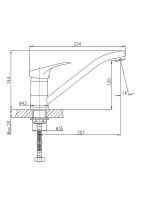 Смеситель для кухни Haiba Хром арт-HB4913 — фото 2, Смесители для кухни