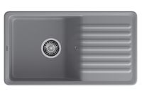 GRANFEST Мойка QUARZ 73 1-чаша+крыло 860*480мм темно-серый арт.GF-ZW- арт-73 темно-серый — фото 1, Кухонные мойки